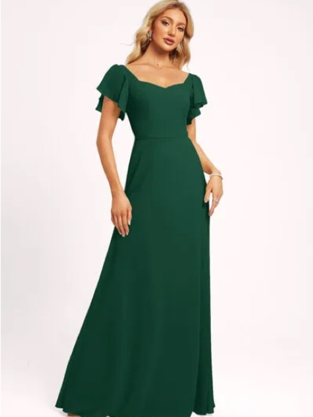JJs House Ondina Dress in Dark Green